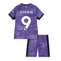 Liverpool Darwin Nunez #9 Fotballklær Tredjedraktsett Barn 2023-24 Kortermet (+ korte bukser)